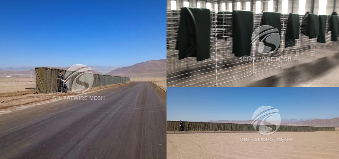 Hesco Defense Barrier Project for Chile