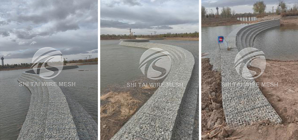 Jordan Fir Pipe Protection Government Hexagonal Weave Gabion Basket And Welded Gabion Box Project