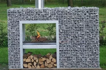 Welded Gabion Fireplace