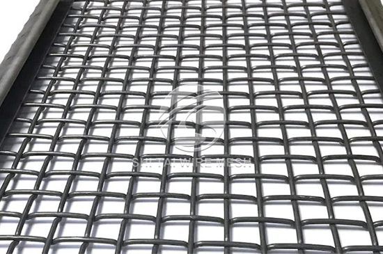 Square Flat Top Locked Woven Wire Screens