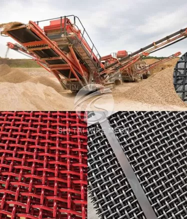 65 Manganese Steel Vibrating Screen Mesh Plain