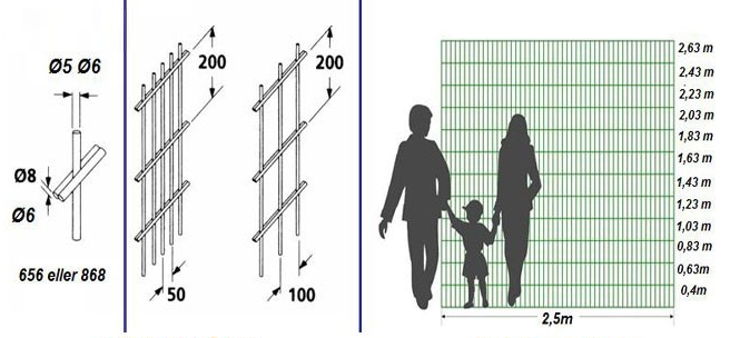 868 Double Wire Fence