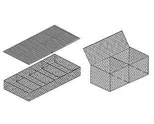 Gabion 2x1x1m PVC PE Gray Green Color Hexagonal Gabion Boxes Galvanized Woven Gabion Basket 6x2x0.3m Galfan Mattress Gabion Stone